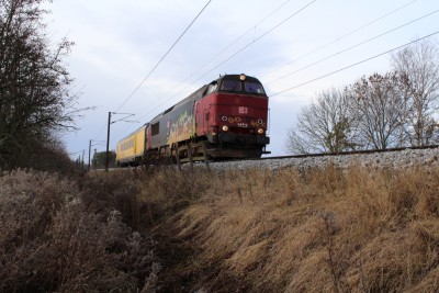 Målevognstoget lige før Ringsted