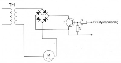 reguleringsprincippet for en DC styring af en AC motor eller lignende