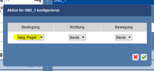 Funktionen "UND_1" skal kun være aktiv når funktion 2 er slukket.