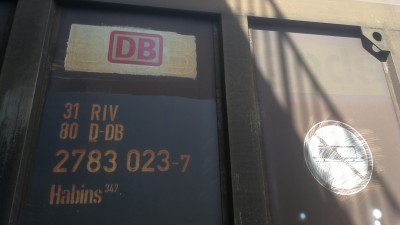 en gammel Dansk, som DB har overtaget, man kan stadig se det gamle logo DSB GODS og litrering