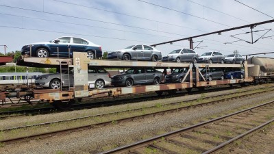 Skal til Ringsted, læsset med Skoda biler, vejer 41,0 tons