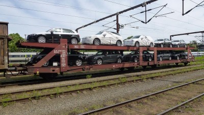 Skal til Ringsted, læsset med Audi, vejer 43,5 tons, kommer fra Ingostadt