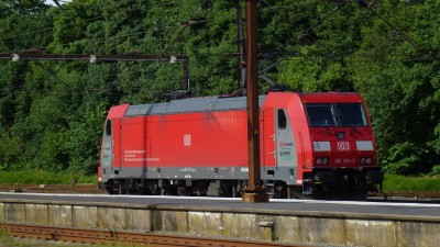 BR 185  331 som ankom med toget til Fa