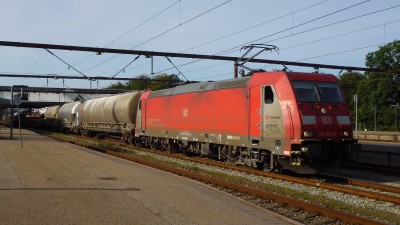 hele toget lige ankommet til Fredericia fra Maschen