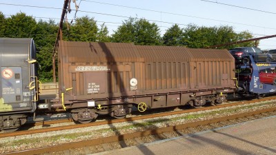 A-ÖBB 31 81 466 8 190-9 Shimmns læsset med coils 12,0meter 77tons til Vejle
