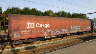 D-DB 31 80 354 0 078-3 Rils læsset med stålprofiler, 20,0meter 68,1tons til Kolding jeg gætter på den er læsset med stålprofiler, det er samme firma der er modtager som de 2 foregående vogne nemlig H.DAUGAARD