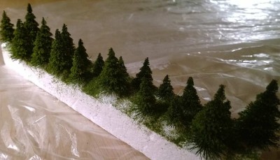 Træer fra Busch med Woodland Scenics turf