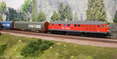 BR 232 med godstog.