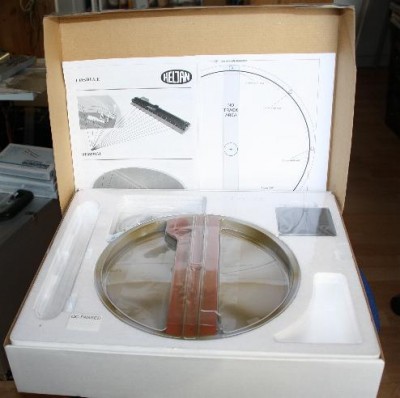 drejeskiven i sin originale indpakning