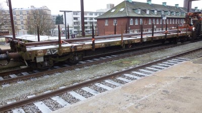 En af DSB gamle Rs-vogne, som nu er overtaget DK-BANE entreprise