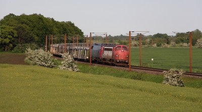 RCDK MY 1134 + NEG MZ 1439 + 19 Gsv - RG 6285 (Rg-Pa) Km 70,6 - Mikkel Bech Holgersen 5/6-2015