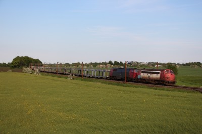 RCDK MY 1134 + NEG MZ 1439 + 19 Gsv - RG 6285 (Rg-Pa) Km 70,6 - Mikkel Bech Holgersen 5/6-2015