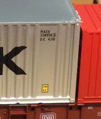 logopanel, som er forsvundet fra moderne containere